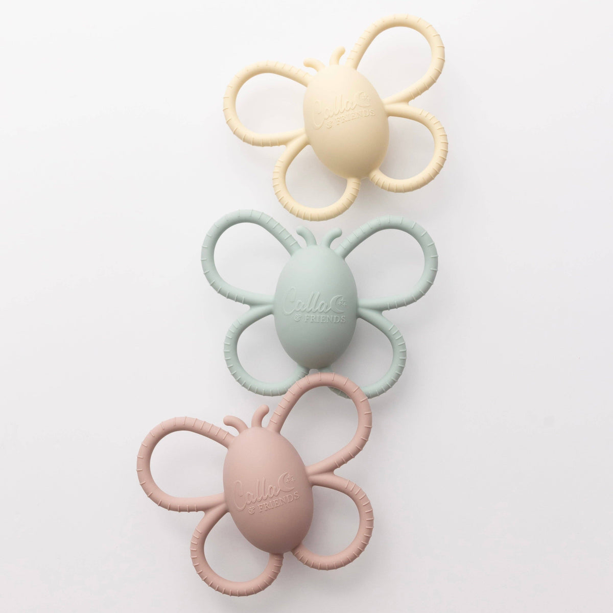 Garden Party Collection - Butterfly Rattle Teether: Lemon