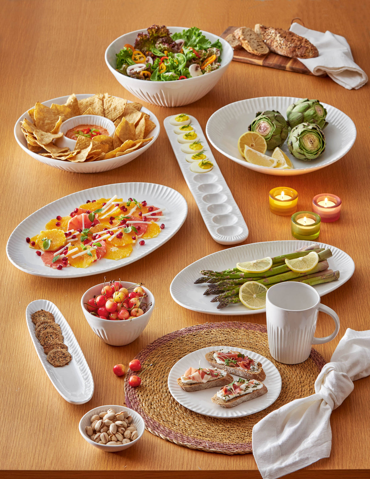 Vista Oval Antipasti Dish