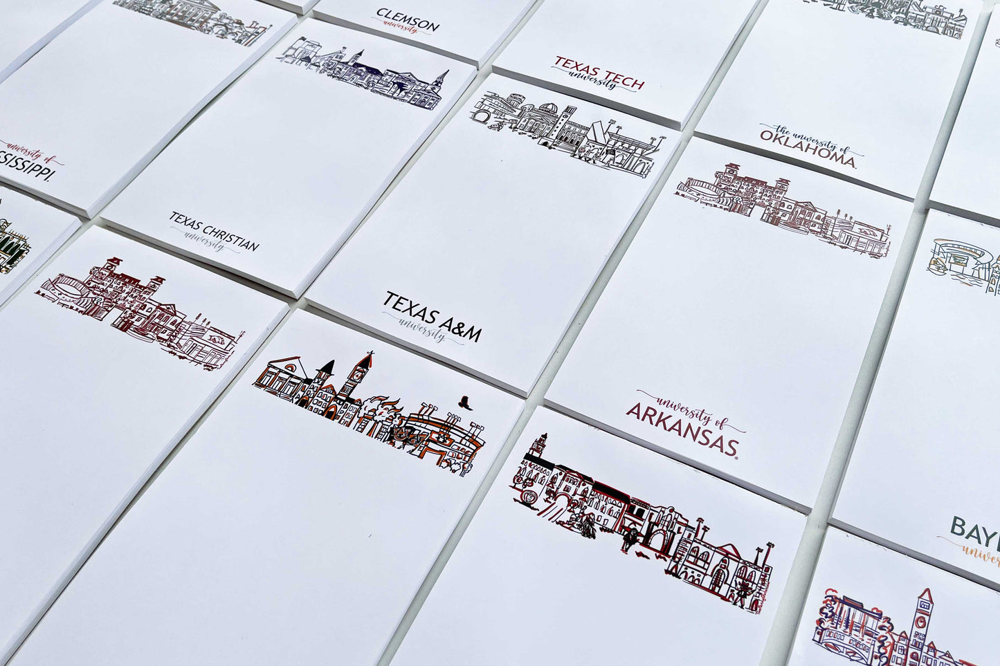 Campus Skyline Notepad - University of Alabama