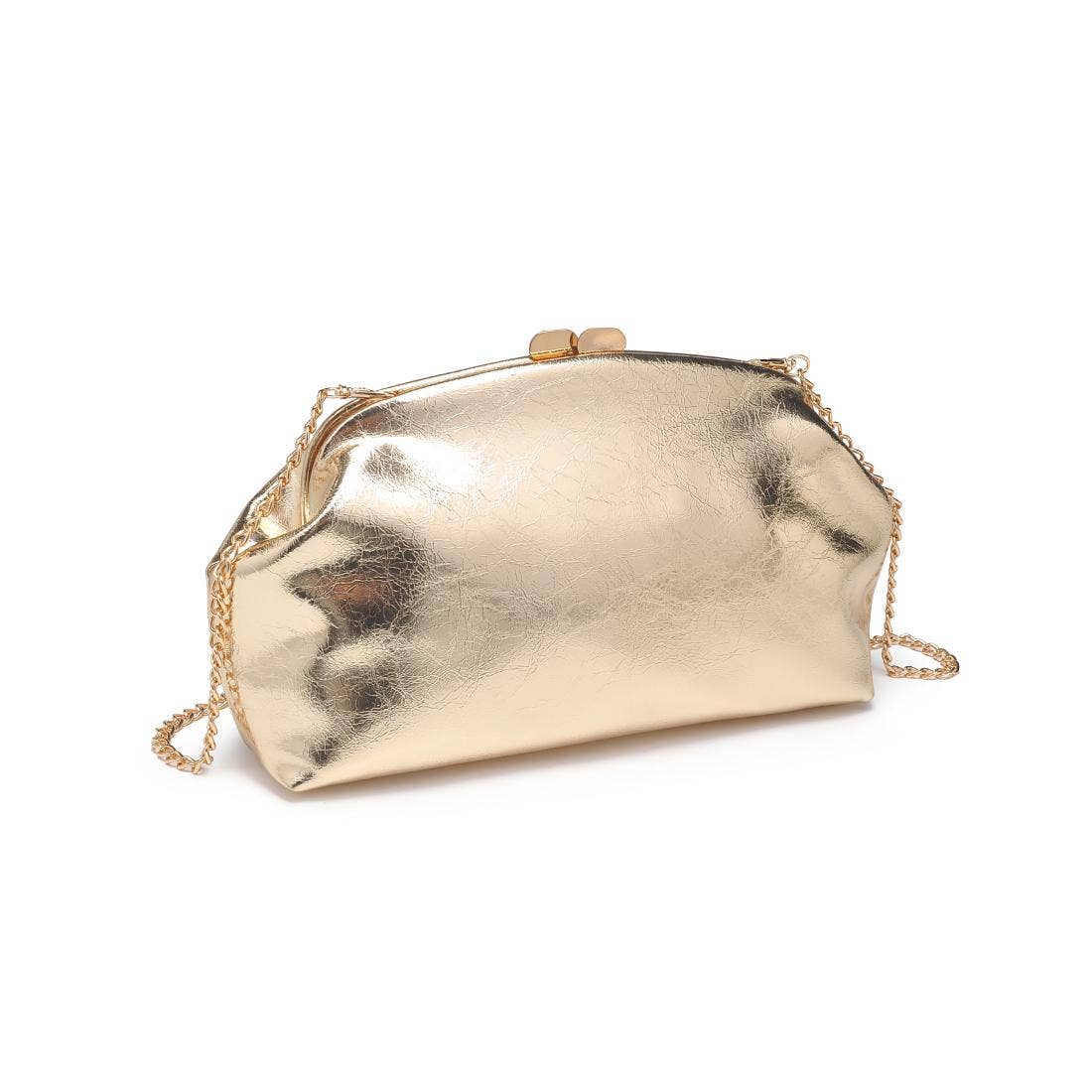Camille Clutch Handbag: Gold