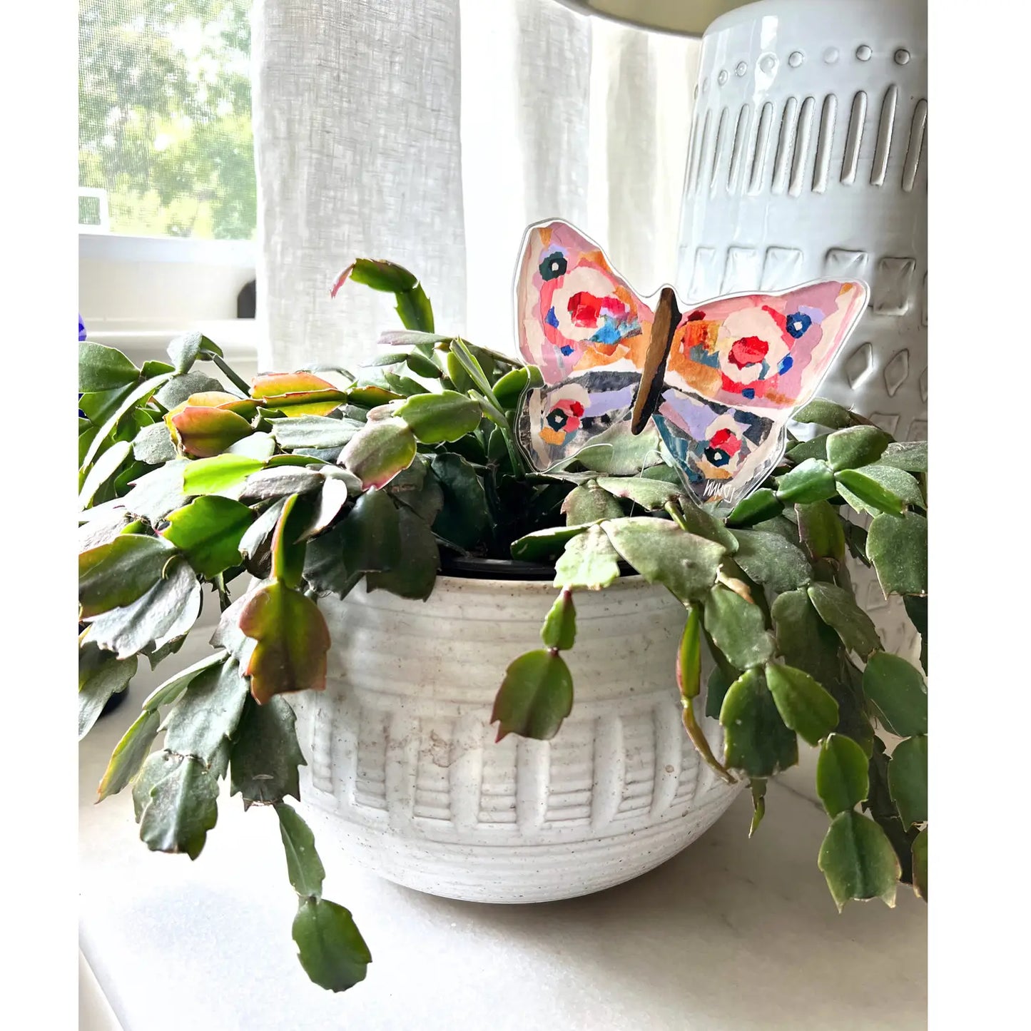 Butterfly Acrylic Plant Stick