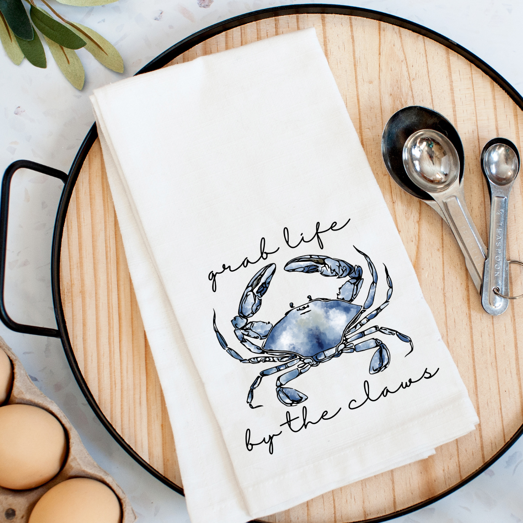 Crab Claws Tea Towel