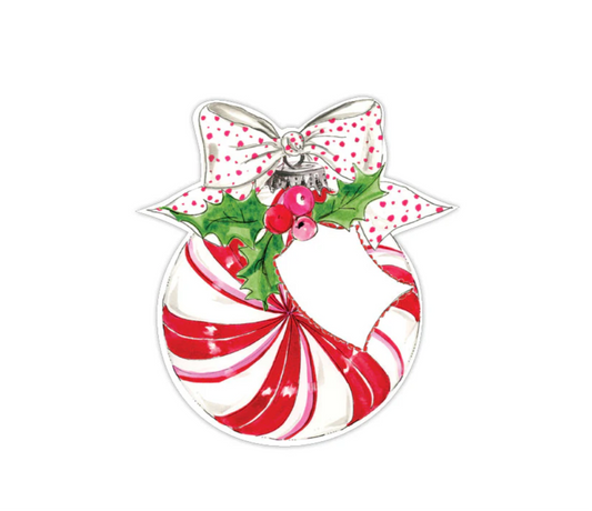 Peppermint Ornament Die-Cut Accent