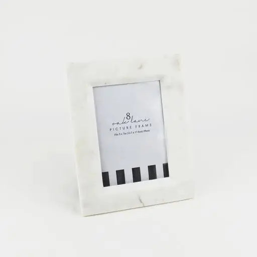 White Marble 5 x 7 Picture Frame