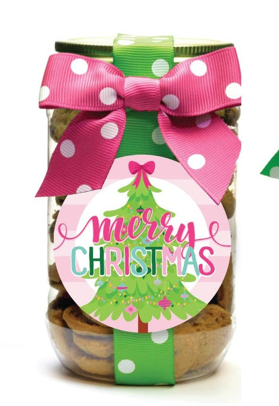 Christmas Chocolate Chip Cookies (Pastel Pint Jar): Three Options