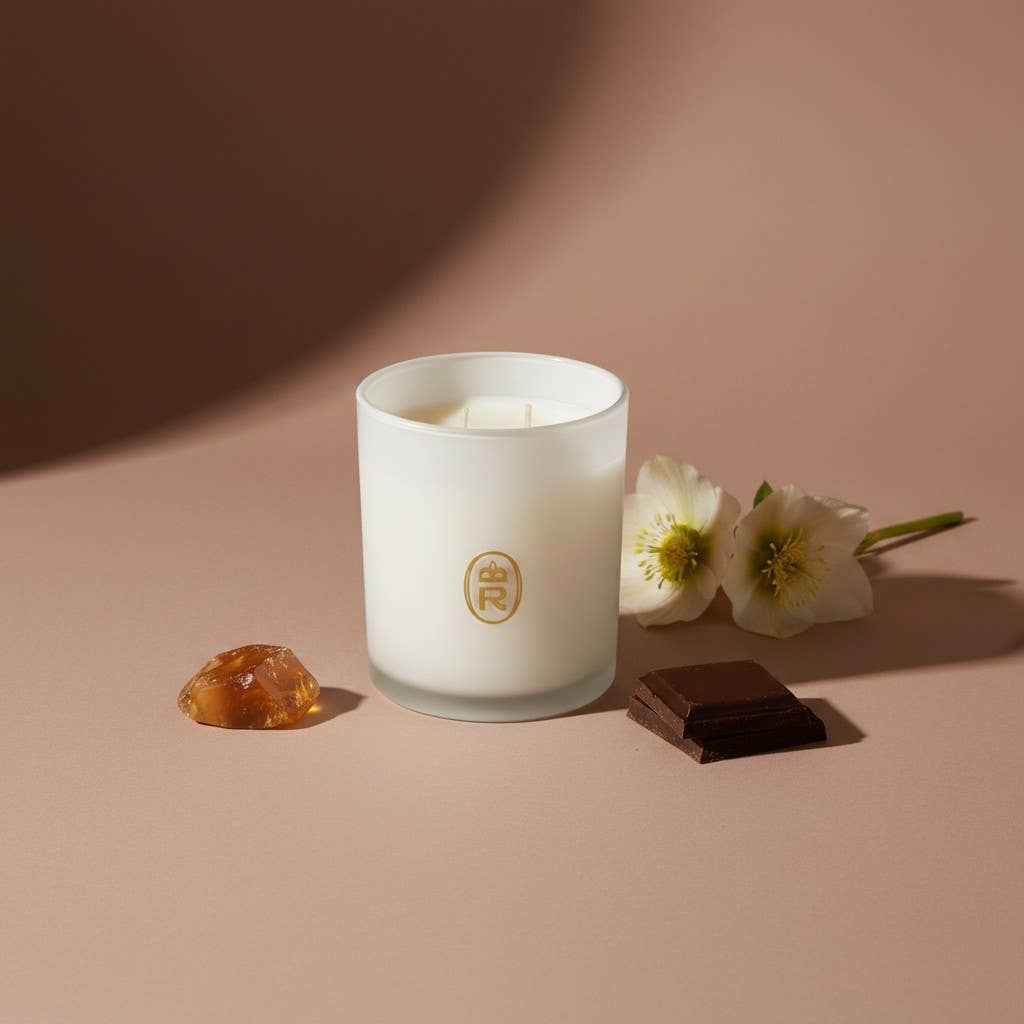 14 oz Boxed Glass Candle: Zydeco Amber