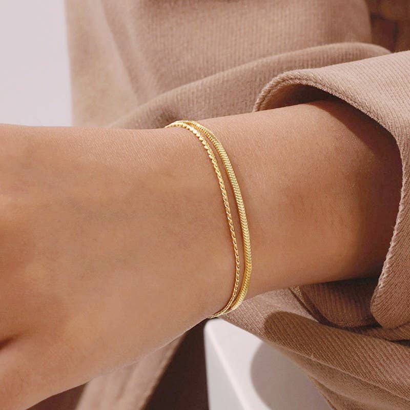 Abigail Layered Gold Bracelet