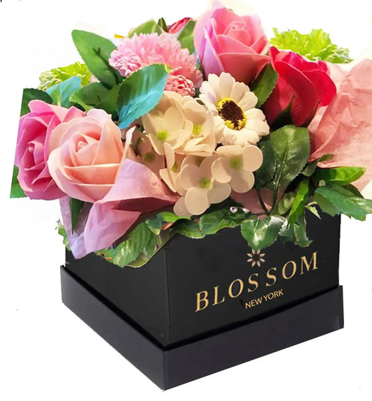 Forever Soap Flowers-Pink Rose Bouquet
