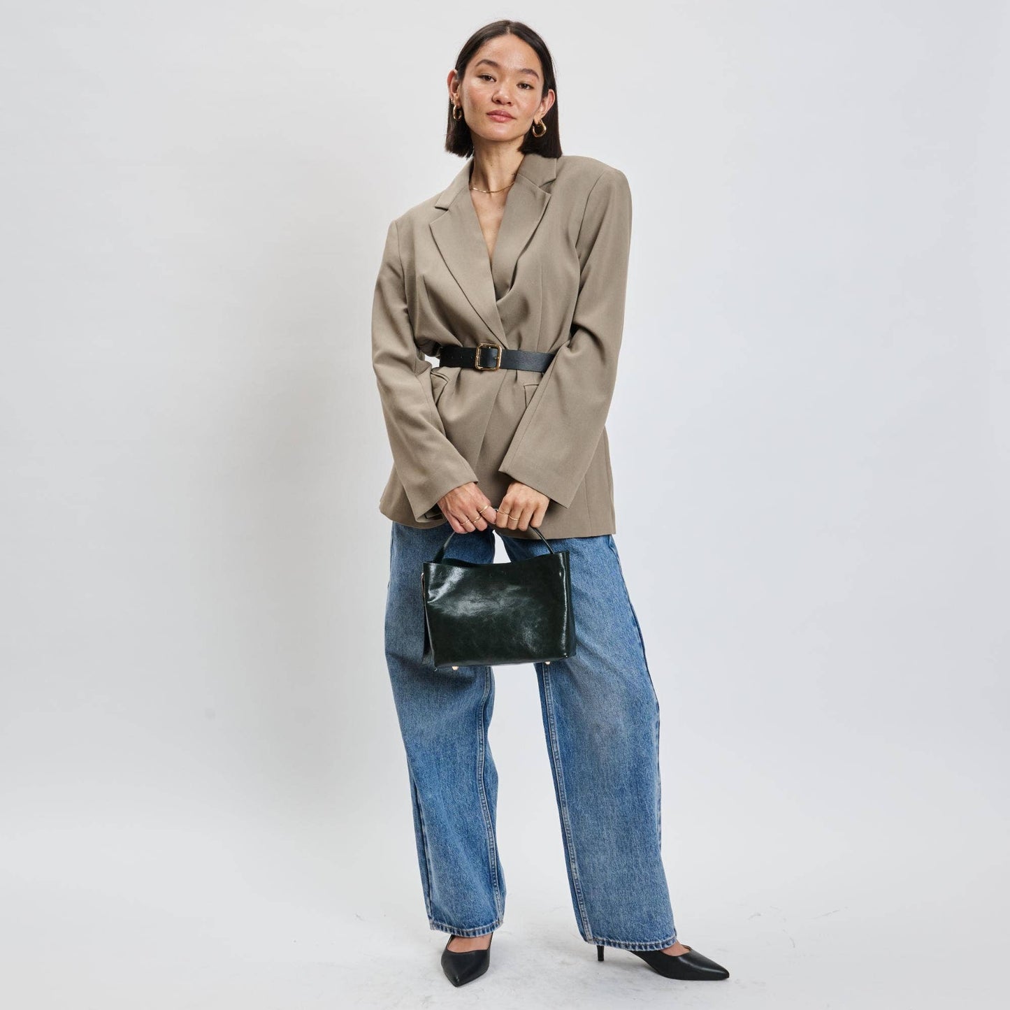 Sophie Crossbody Handbag: Olive