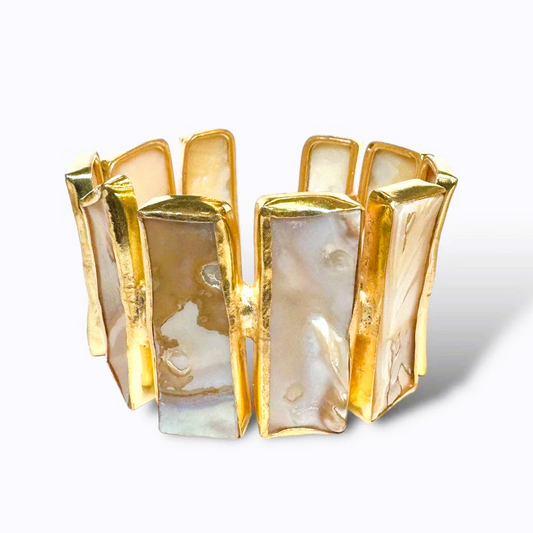 Delta Crystal Cuff: Pearl