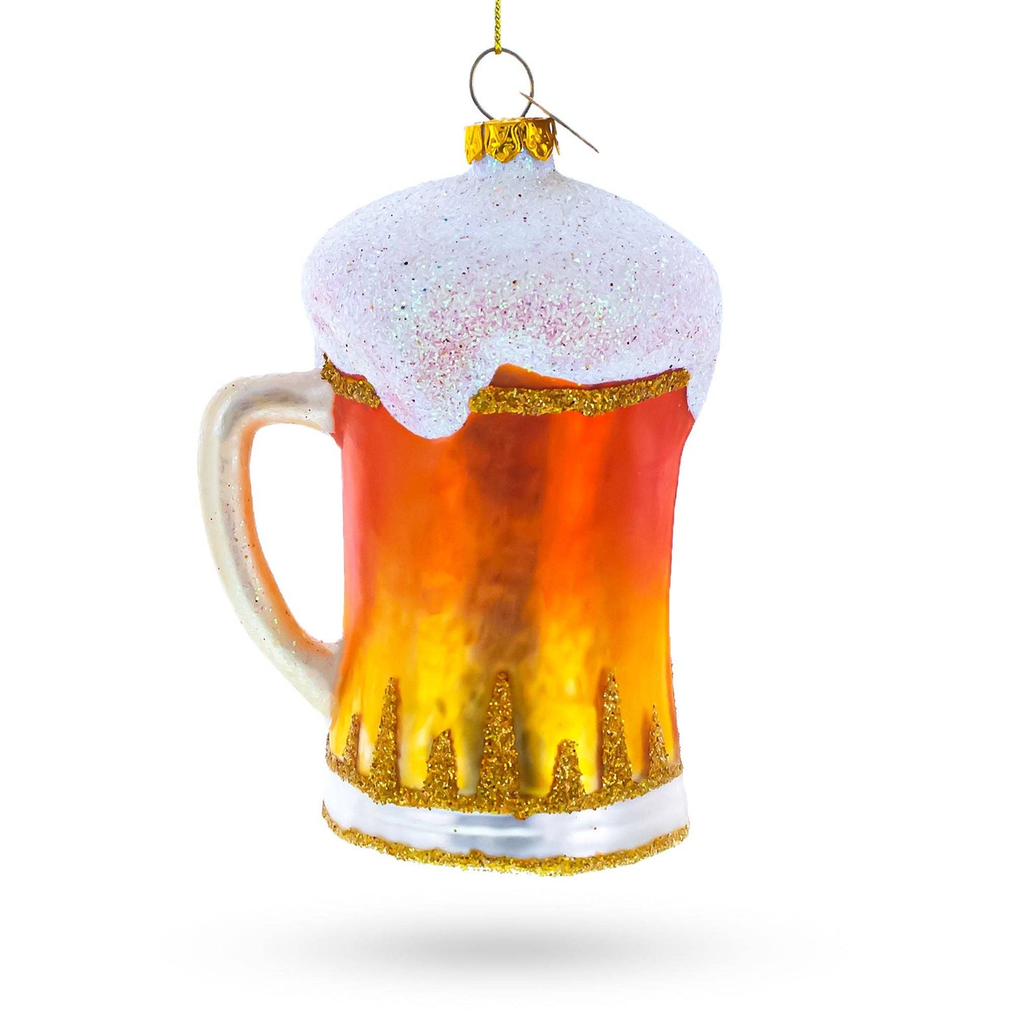 Frothy Beer Stein Glass Ornament