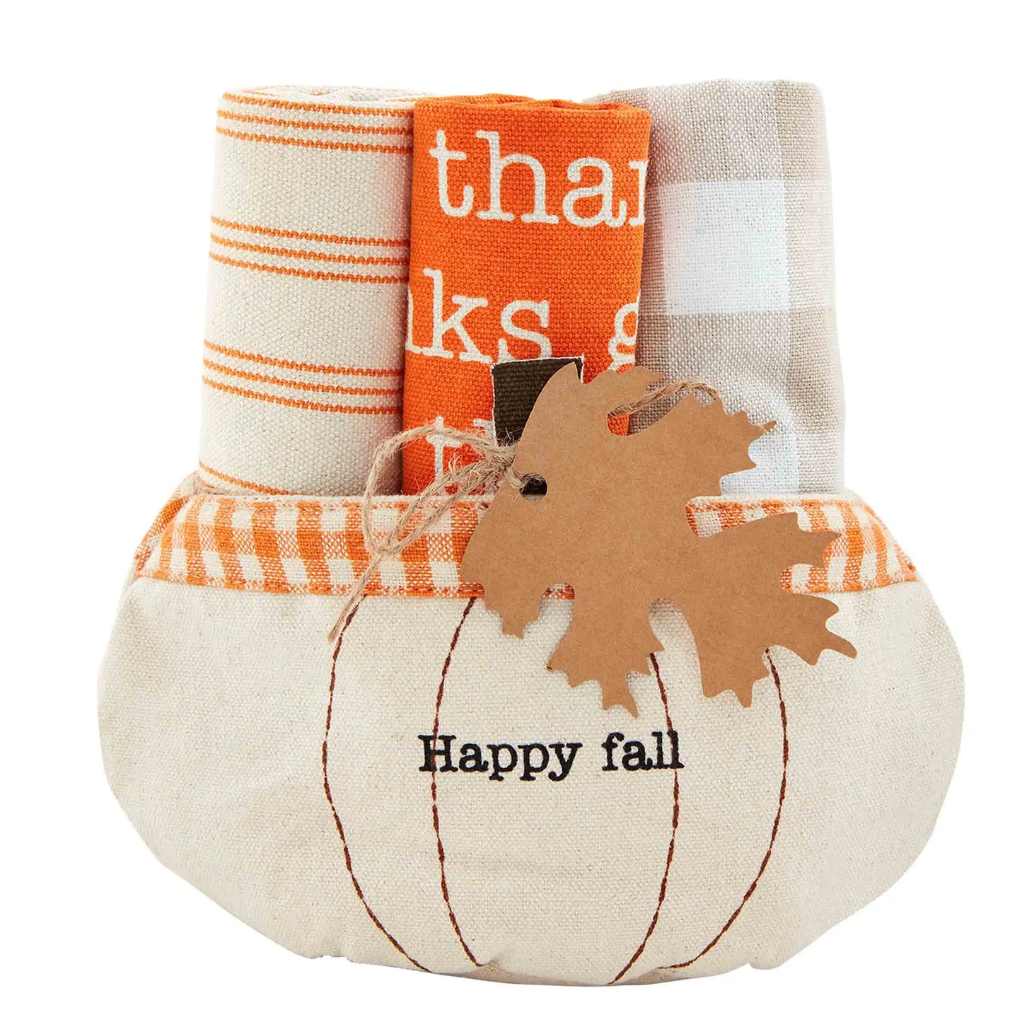 Happy Fall Pumpkin Towel Set