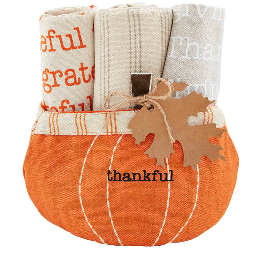 Thankful Pumpkin Towel Set