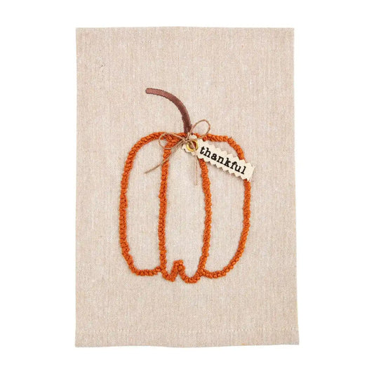 Pumpkin Fall Knotted Tea Towel