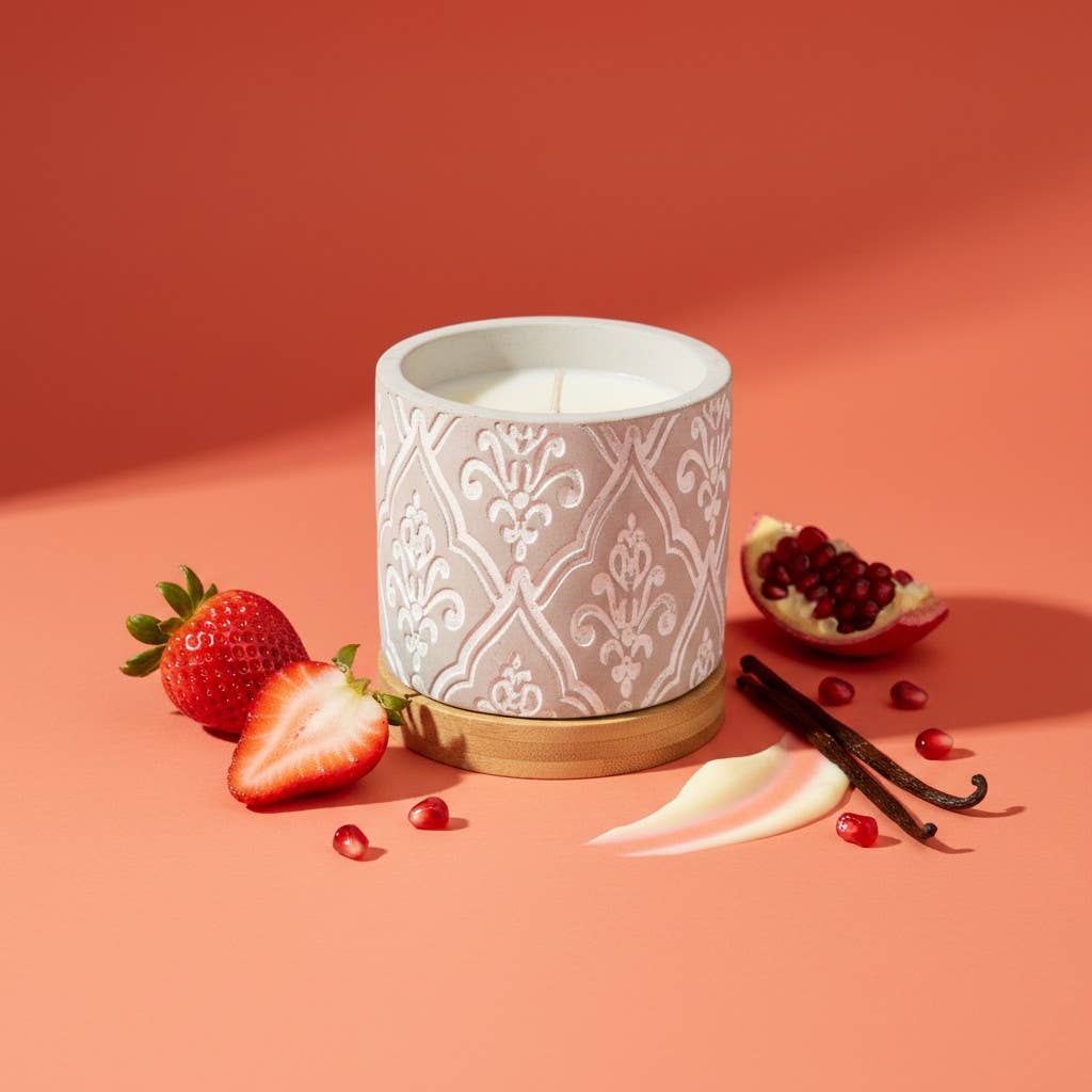 3 oz Damask Stone Candle: Opulence