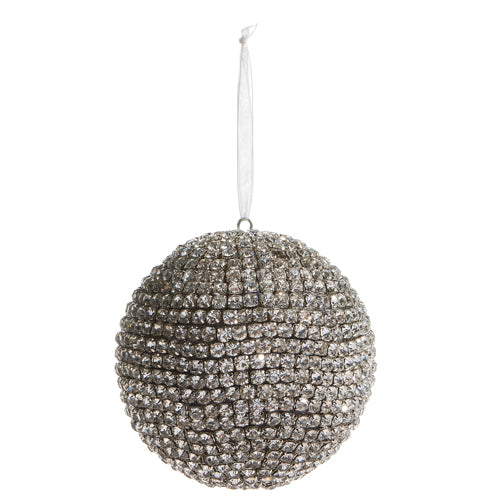 Pave Crystal Ball Ornament