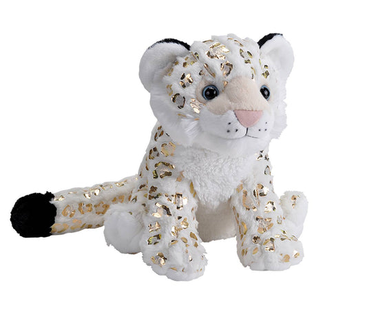 Foilkins Snow Leopard Stuffed Animal 12"