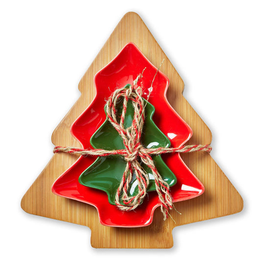 Christmas Tree Board & Dish