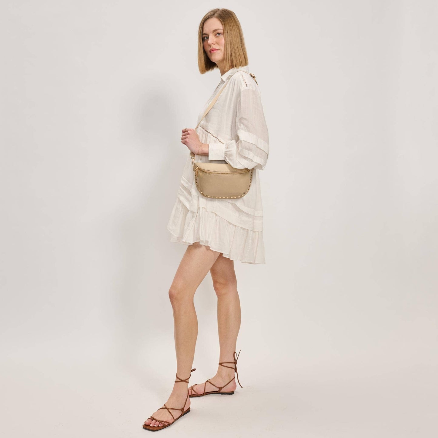 Gizelle Belt Bag: Natural