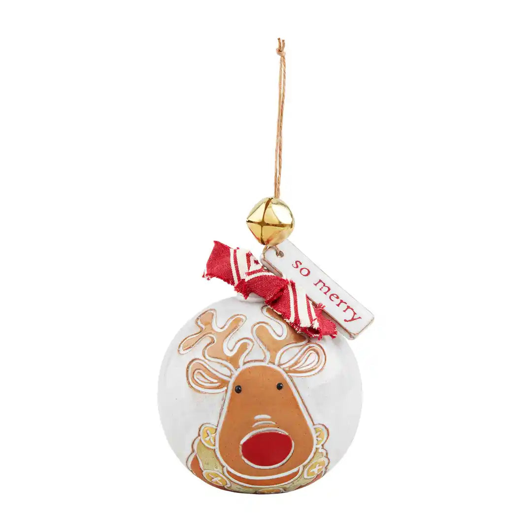 Reindeer Stoneware Ornament