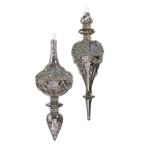 Jeweled Mercury Finial Ornament