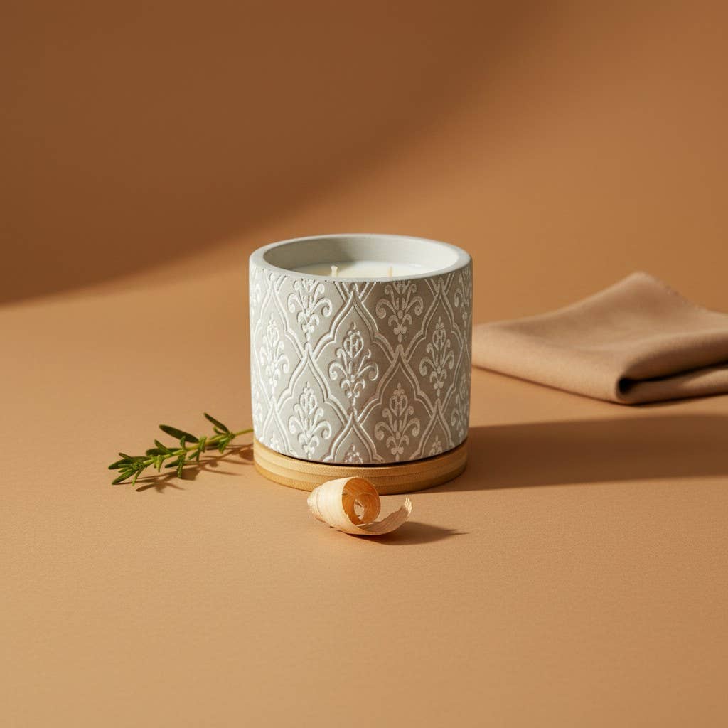 16 Ounce Damask Stone: Orleans Tea