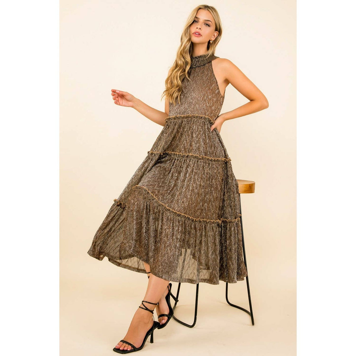 Haltered Haze Tier Dress