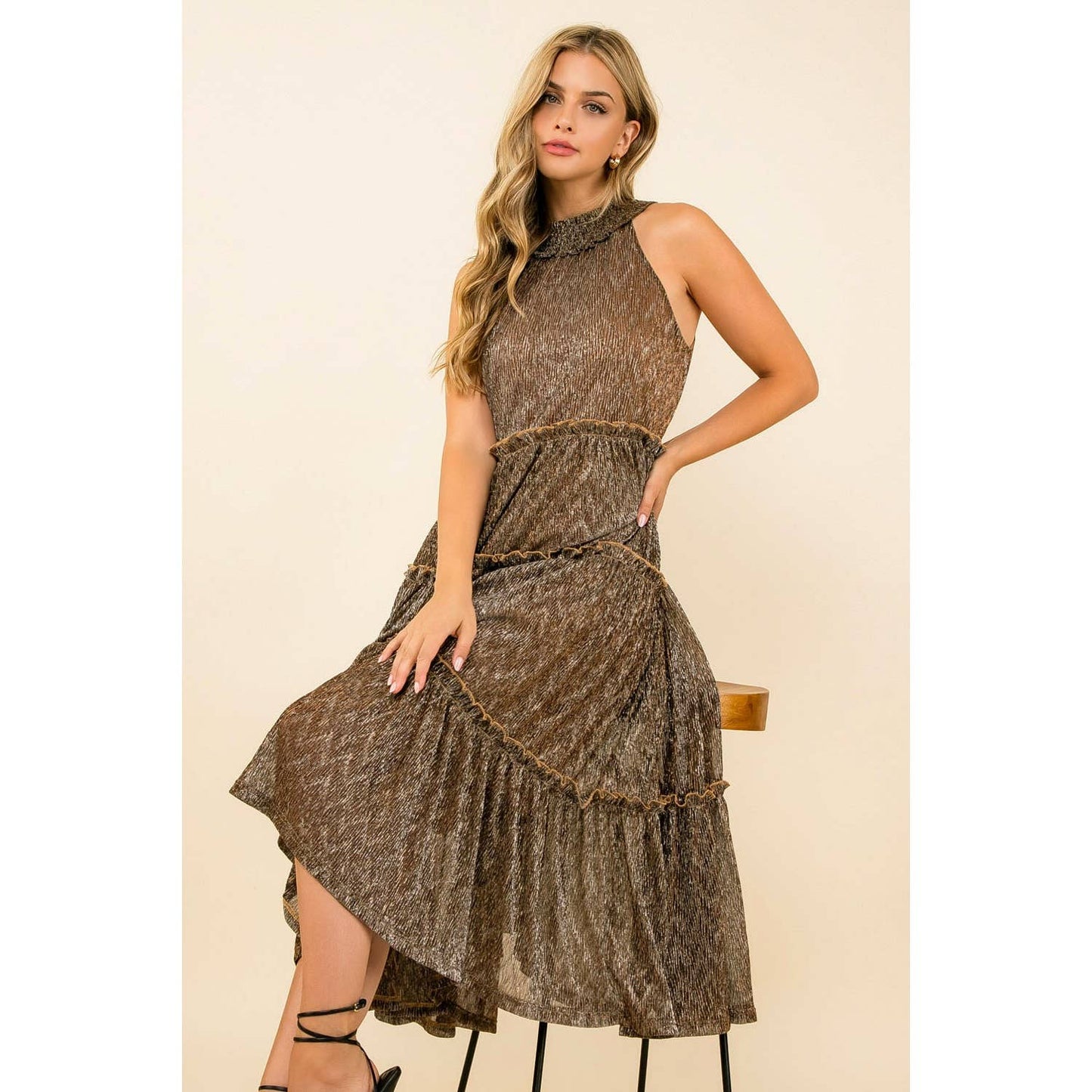 Haltered Haze Tier Dress