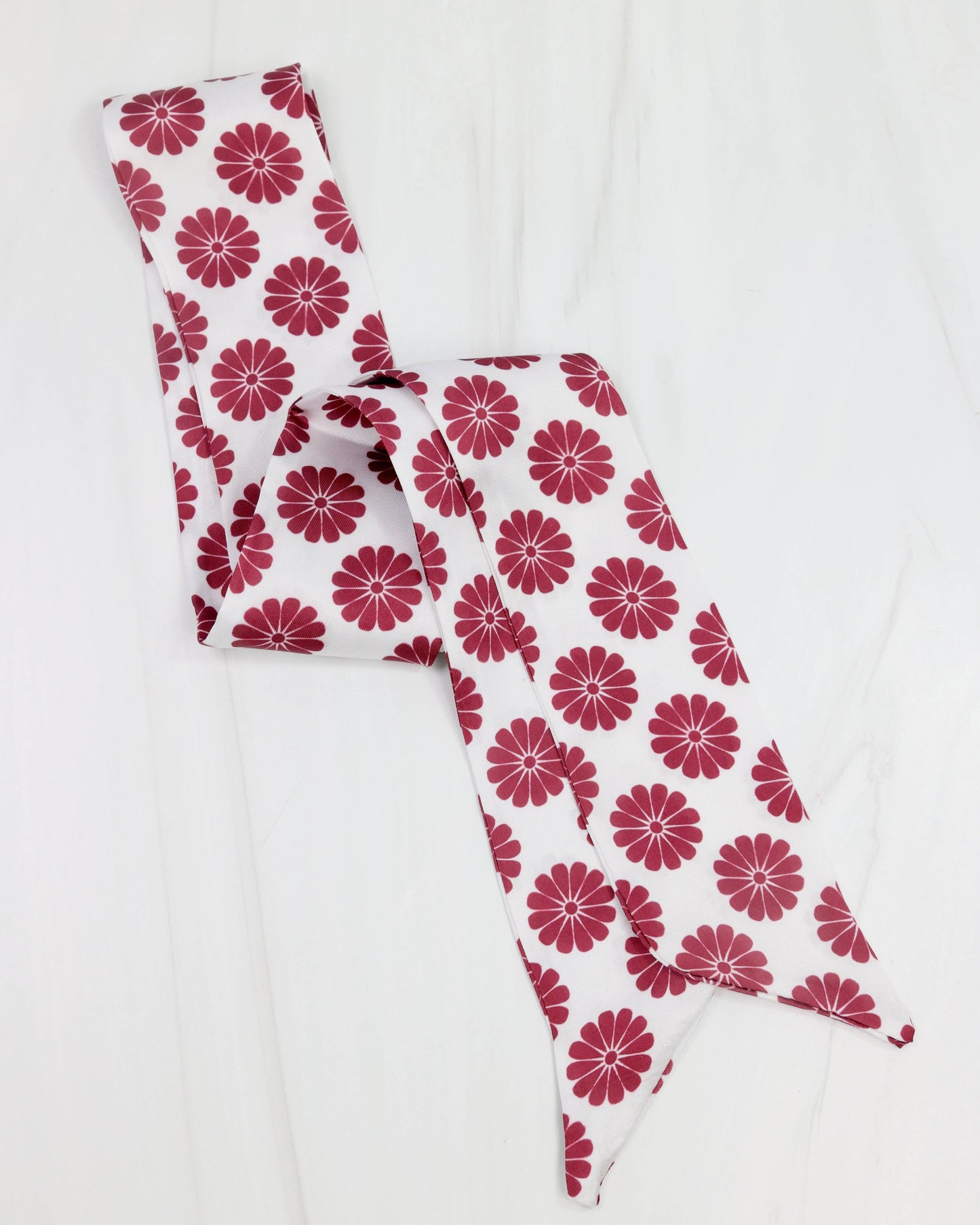 Serafina Floral Scarf- Maroon