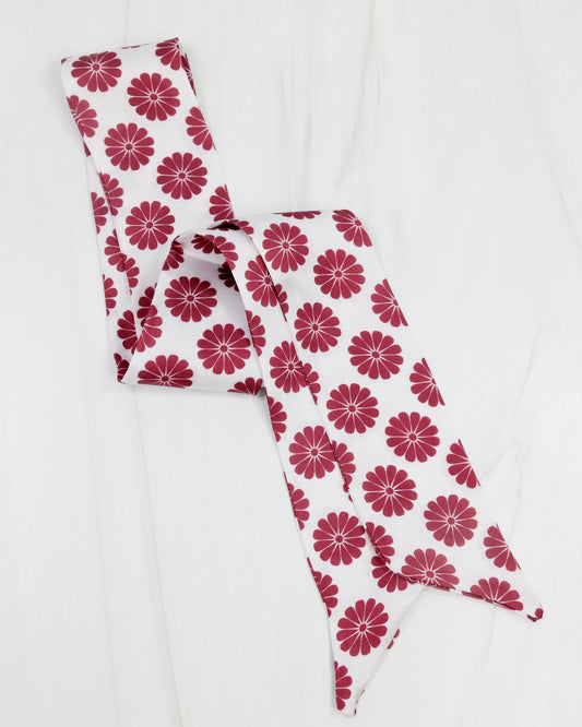 Serafina Floral Scarf- Maroon