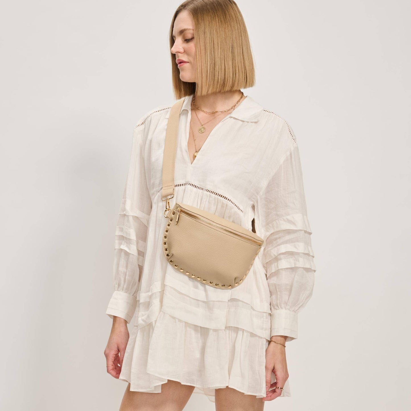 Gizelle Belt Bag: Natural