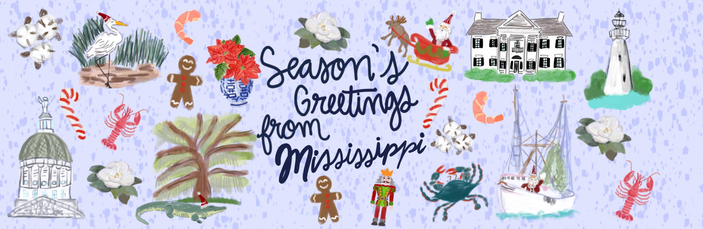 Mississippi Holiday Tin w/Gourmet Praline Pecans