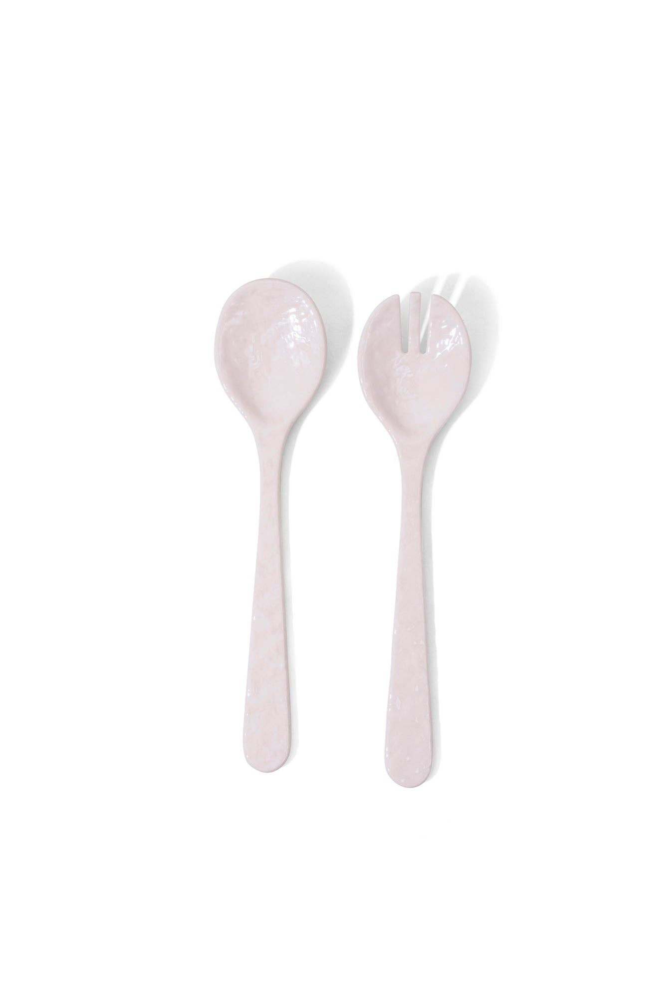 Melamine Salad Servers: White
