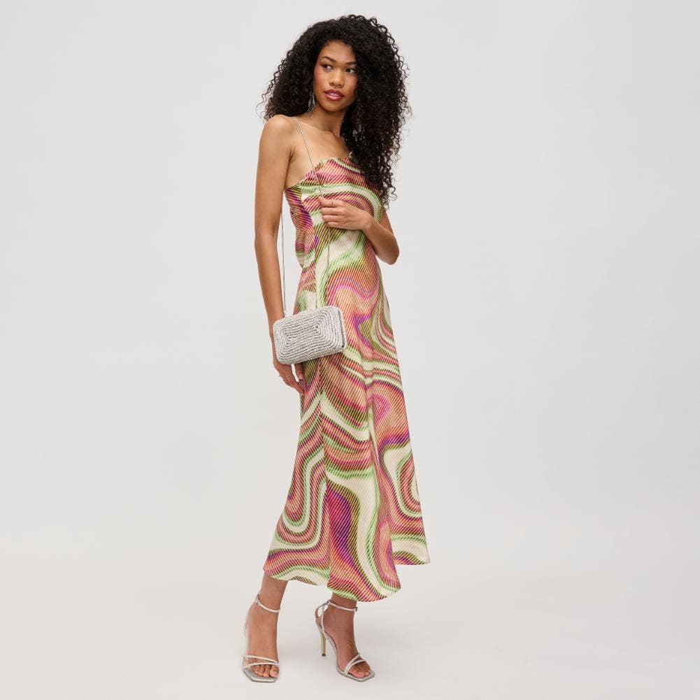 Shireen Silver Evening Bag