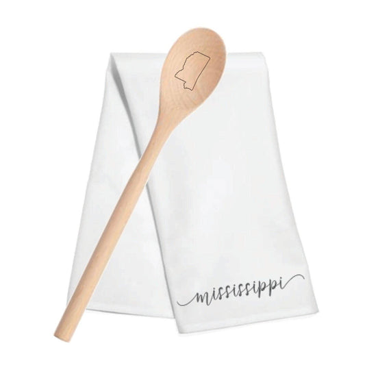 Mississippi Tea Towel/Spoon Set