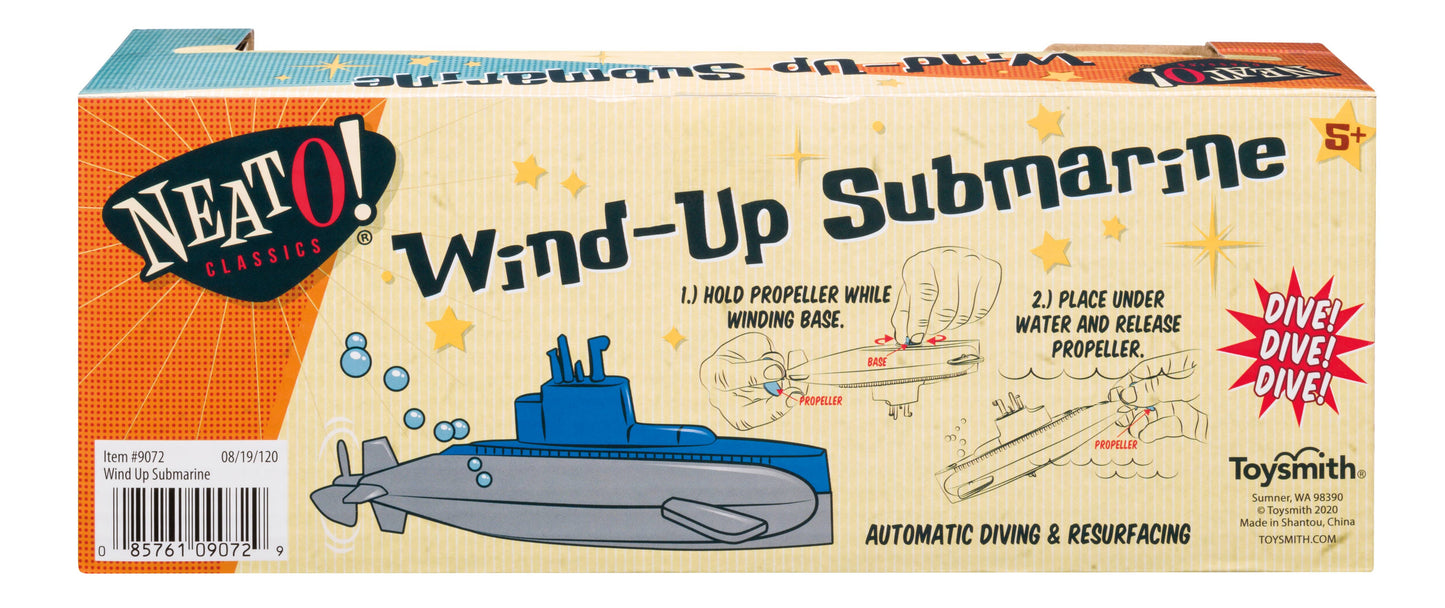 Wind Up Diving Submarine