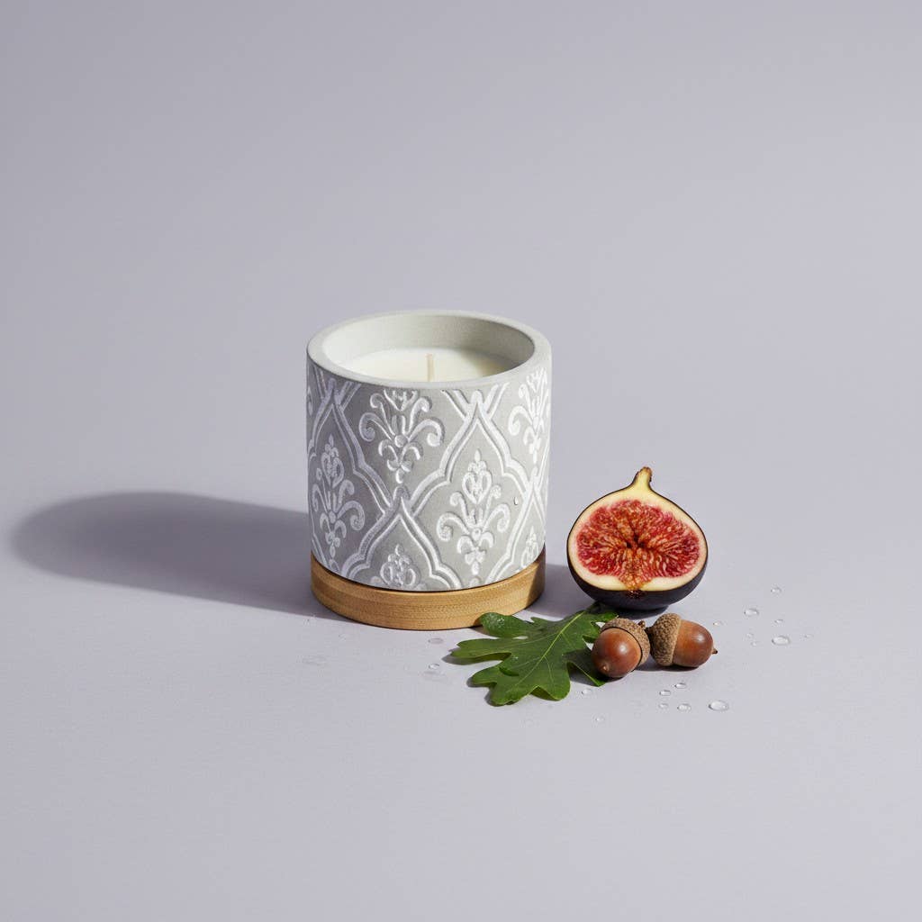 3 oz Damask Stone Candle: Opulence