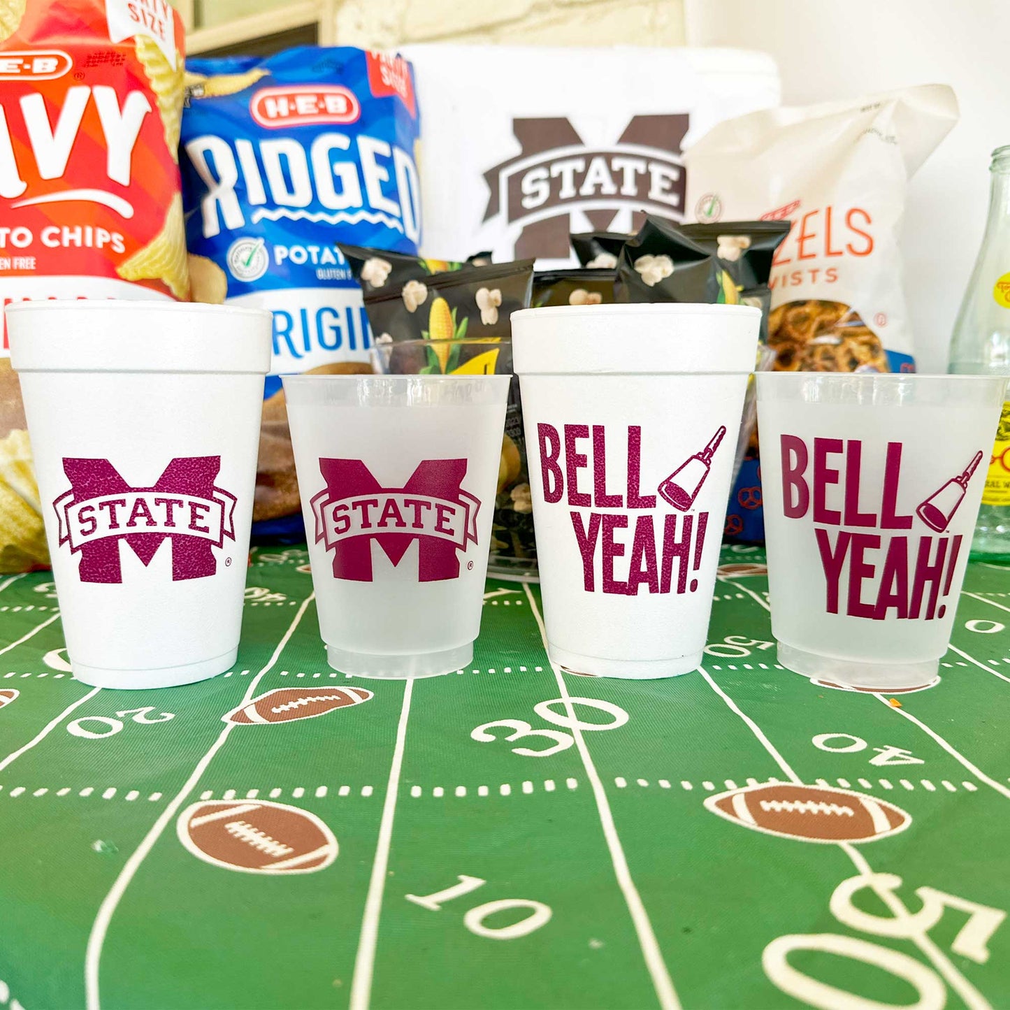 Set of 10 Foam Cups - Mississippi State University