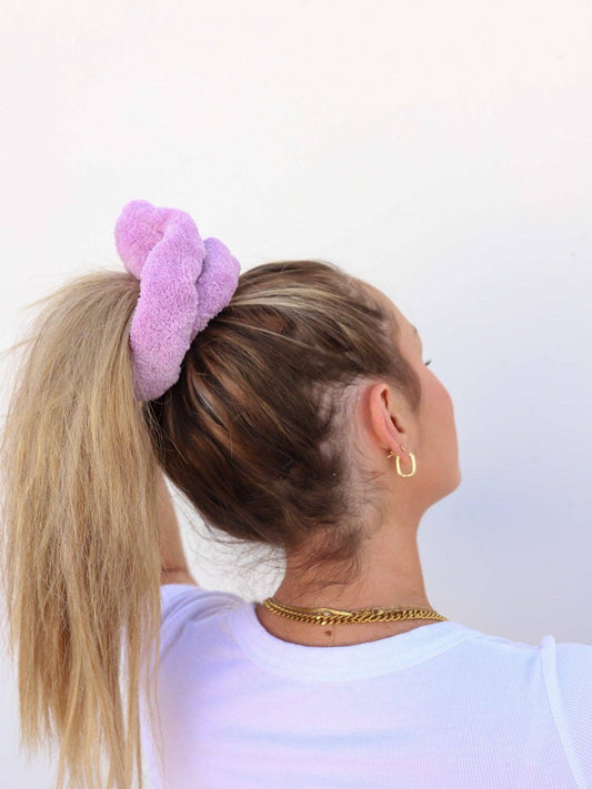 Oversized Towel Scrunchie- Lavender