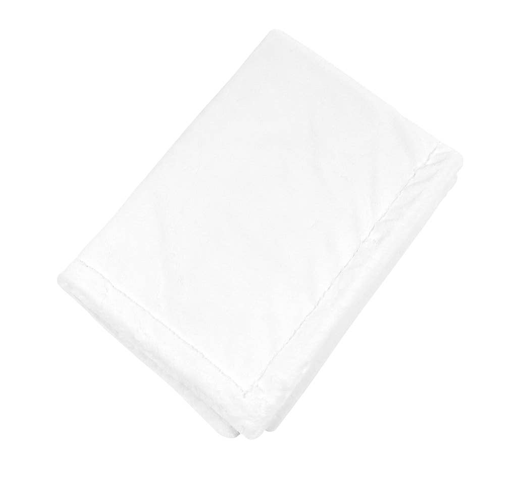 White Soft Fur Baby Blanket