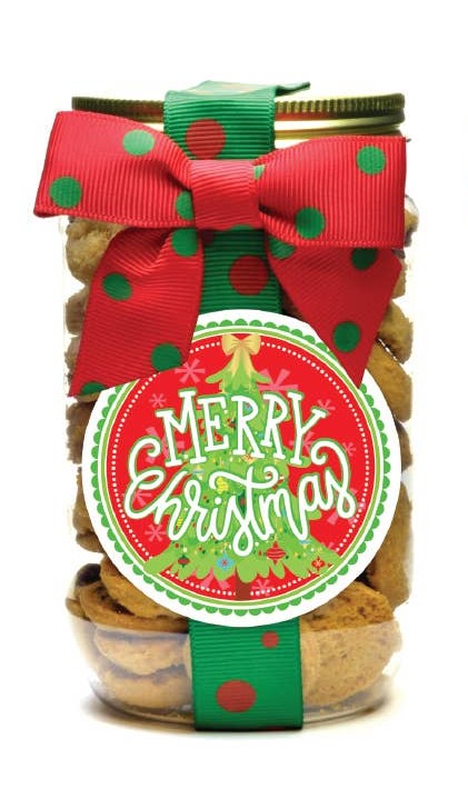 Christmas Chocolate Chip Cookies (Pint Jar): Three Options