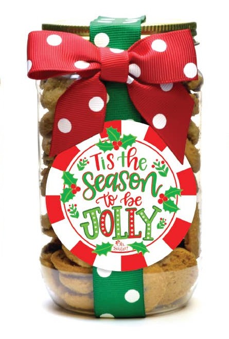 Christmas Chocolate Chip Cookies (Pint Jar): Three Options