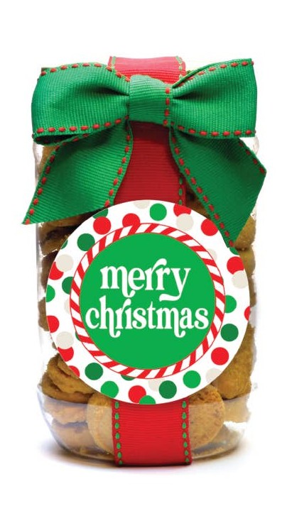 Christmas Chocolate Chip Cookies (Pint Jar): Three Options