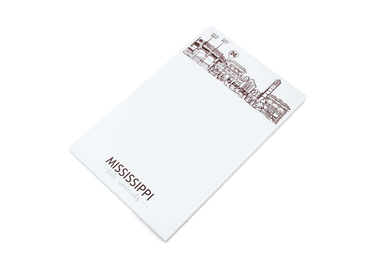 Campus Skyline Notepad - Mississippi State University