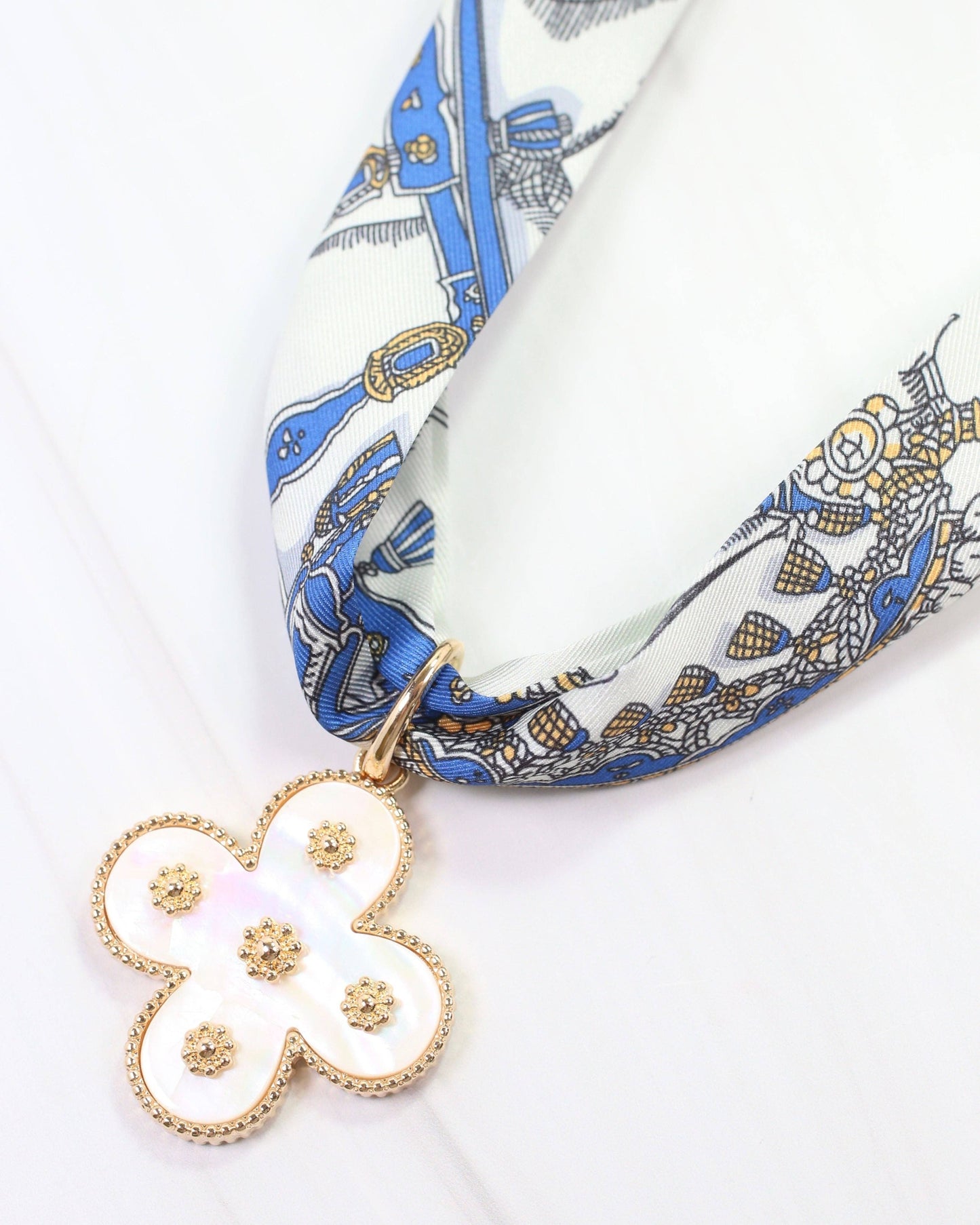 Joanie Clover Charm Mother Of Pearl