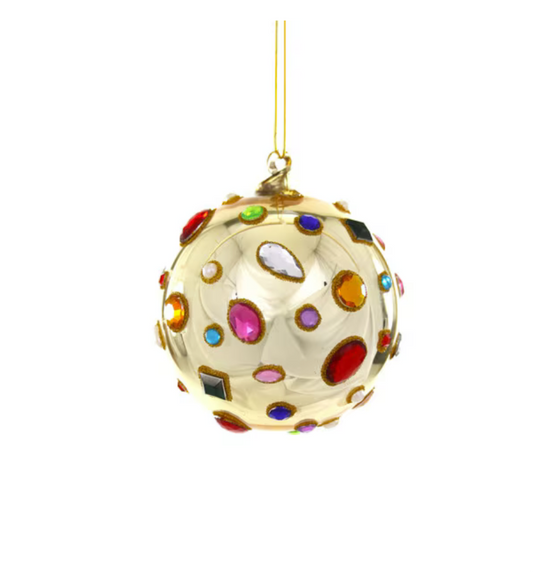 Glittering Magpie Bauble Ornament