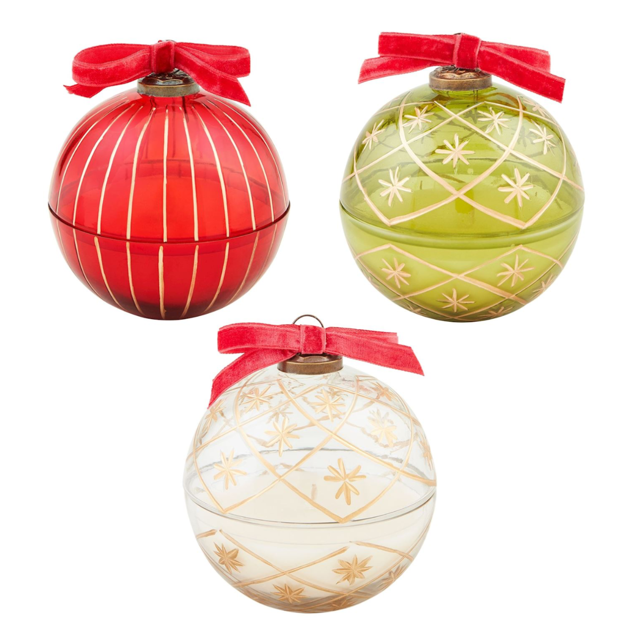 Glass Ornament Candles