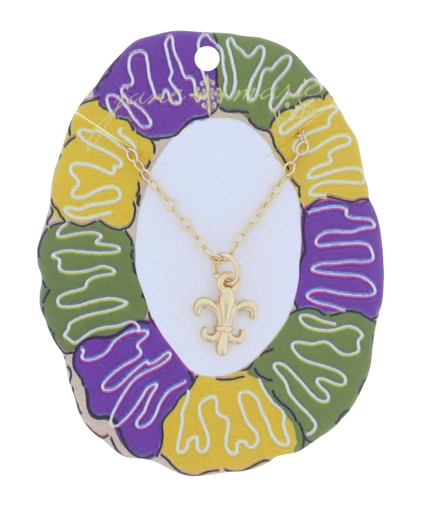 Kids Gold Fleur de Lis Necklace