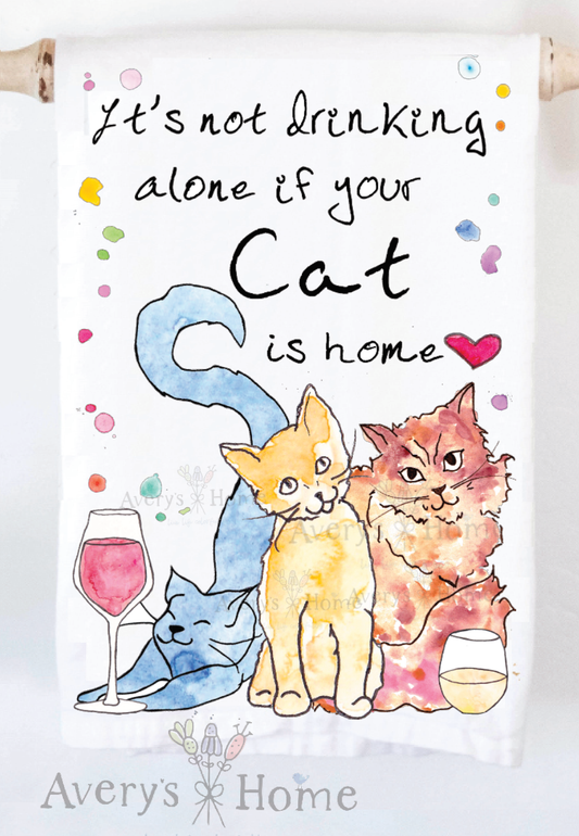 Drinking With Your Cat Kitchen Towel