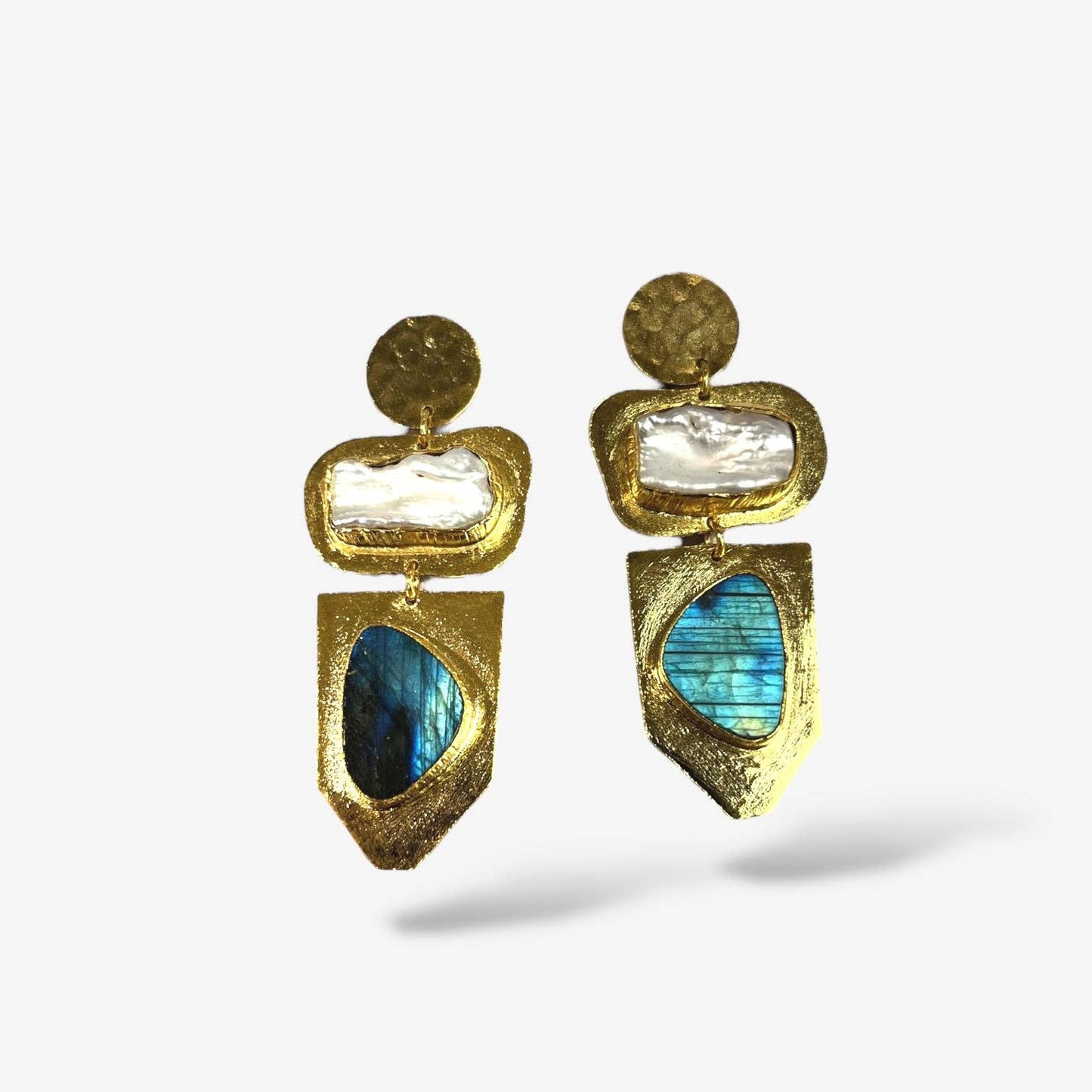 Lustrous Wave Earrings